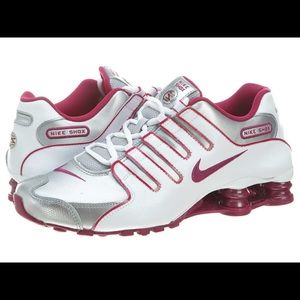 NIKE SHOCKS NZ WOMENS SNEAKER WHITE AND MAGENTA